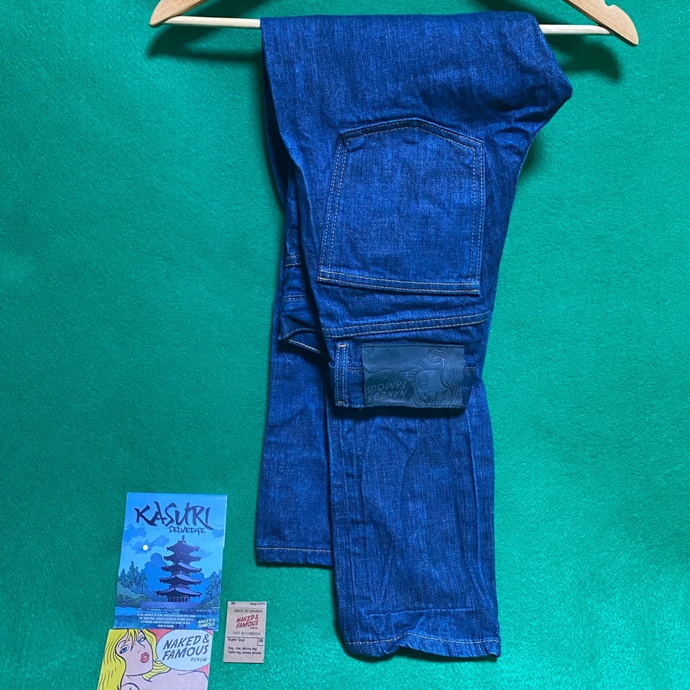 Naked & Famous Kasuri Selvedge Jeans super guy fit